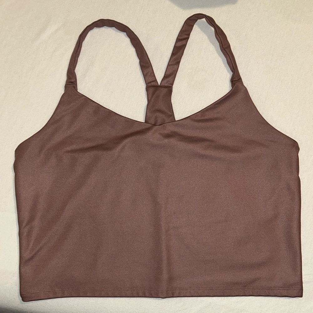 Abercrombie and fitch mauve workout top - medium